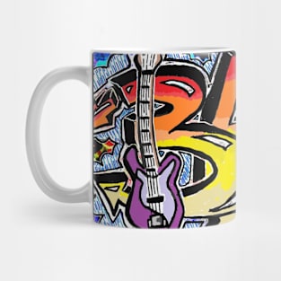 bass paint abstract Mug